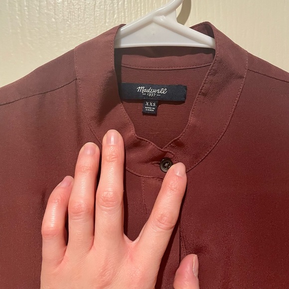 Madewell Silk Tunic Shirt Beautiful XXS - Picture 4 of 6